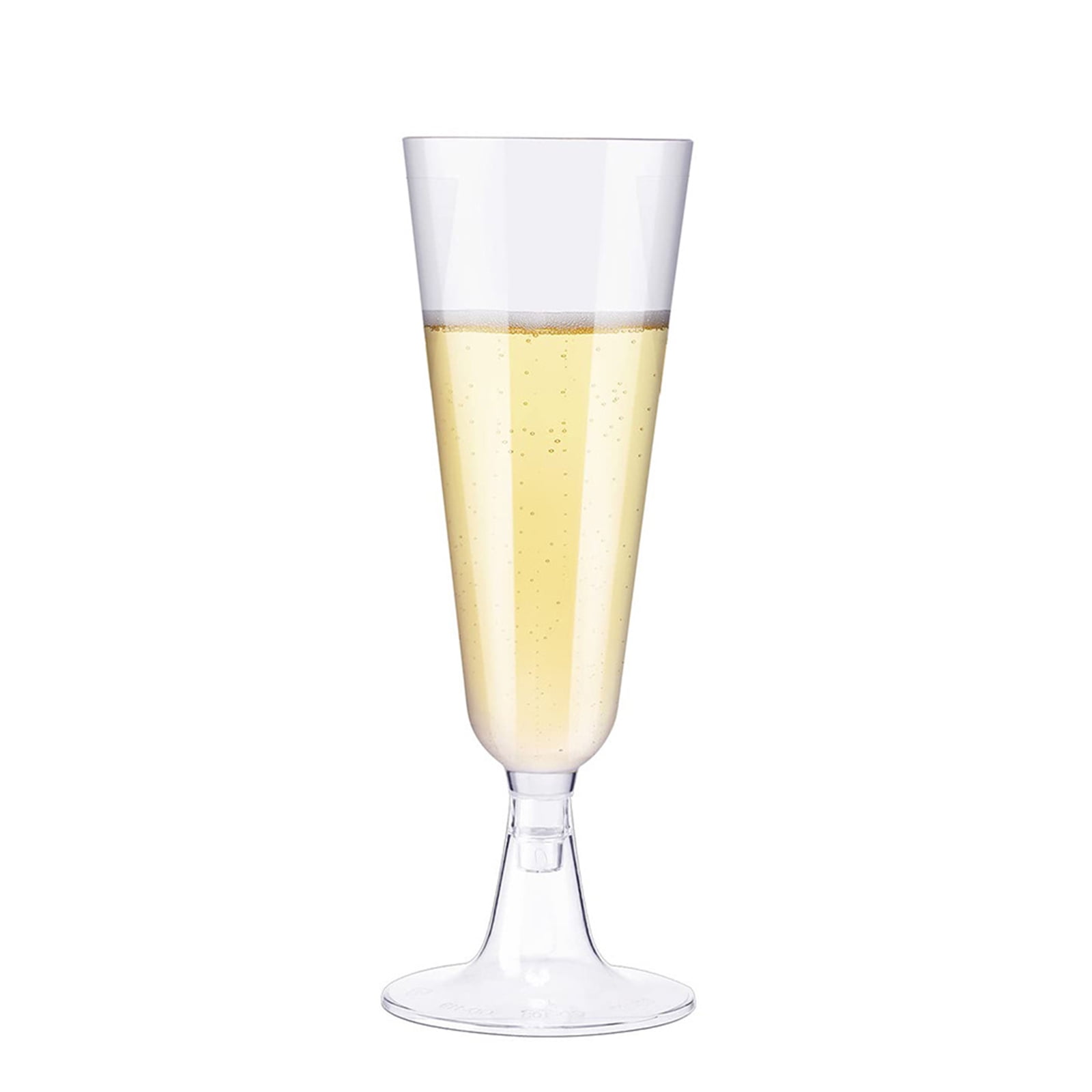 Bulk Pack of Disposable Plastic Champagne Flutes 40 Pack Clear