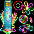 thumbnail image 1 of Bulk Party Supplies 205 Piece Glow in the Dark 100 Glow Sticks with Eye Glasses,, 1 of 1