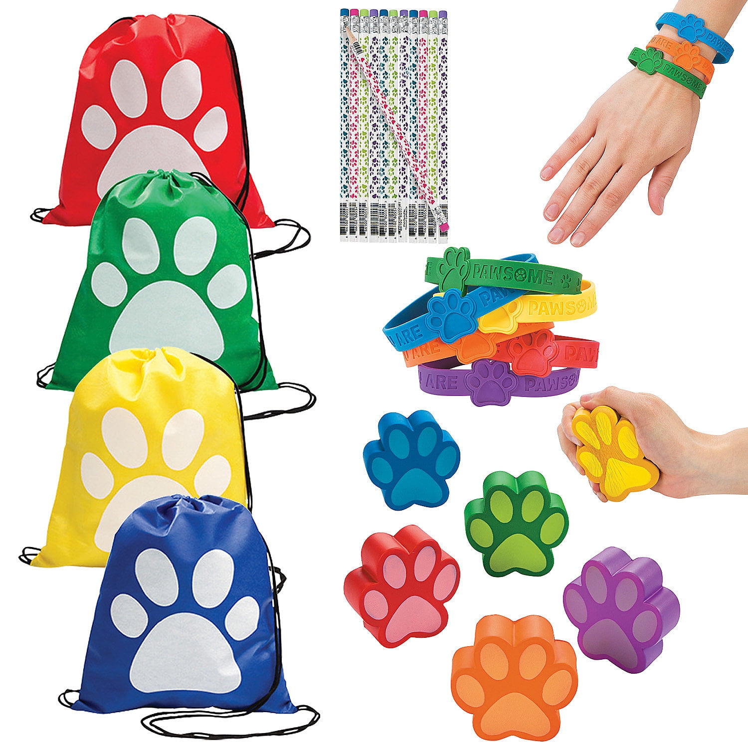 Bulk Paw Print Handout Kit for 48