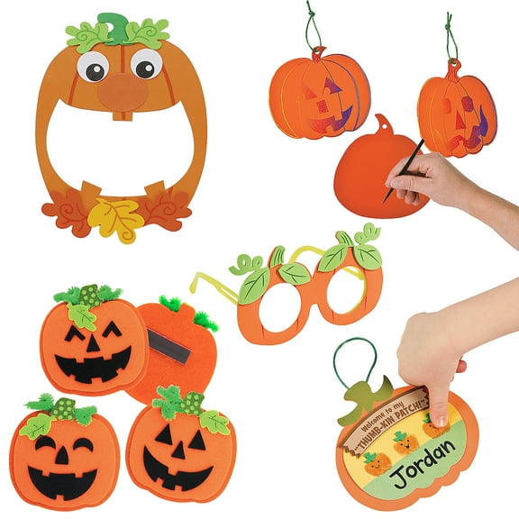 Bulk Perfect Pumpkins Craft Kit Assortment - Makes 72