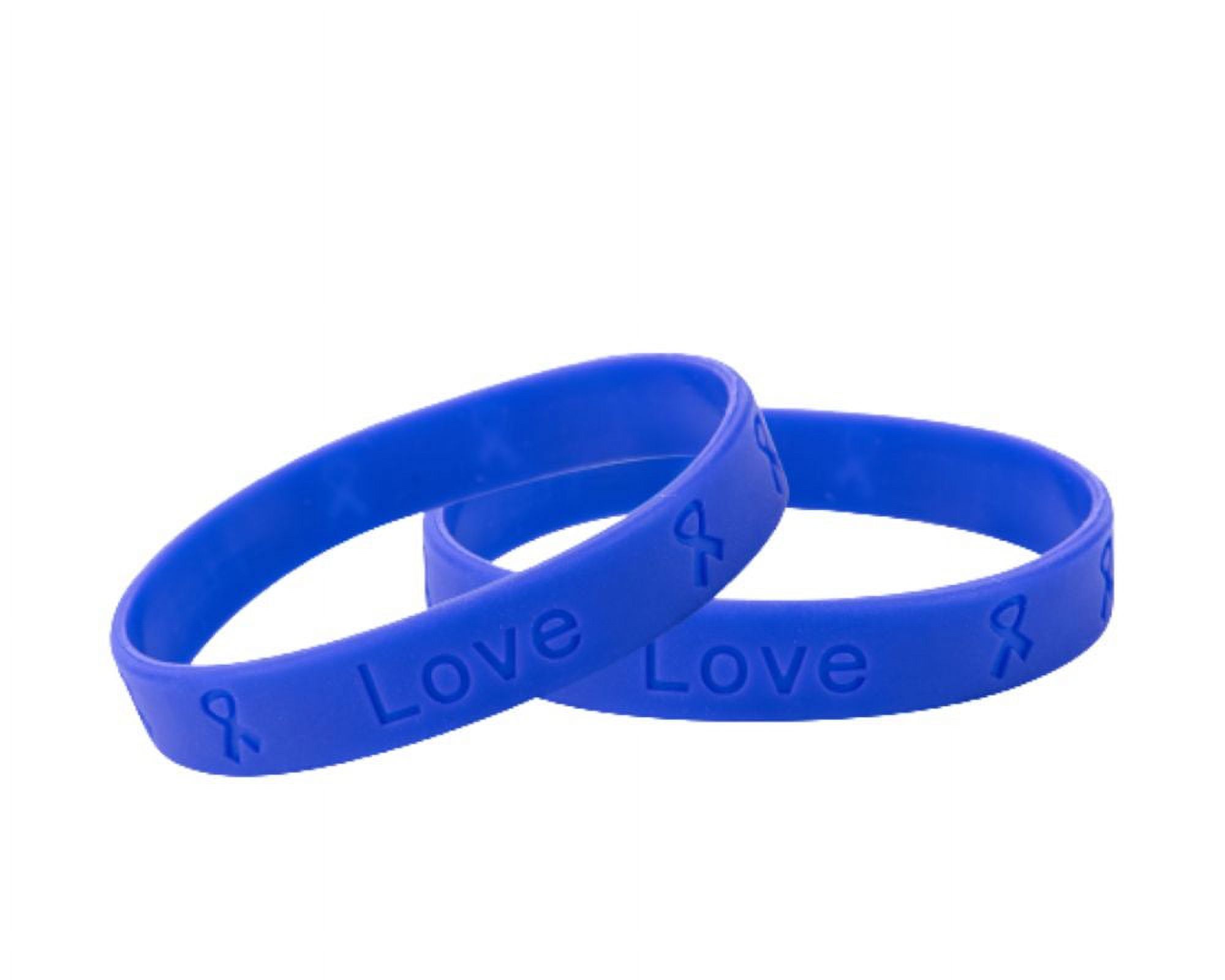 Bulk Periwinkle Awareness Silicone Bracelets 500 Bracelets Walmart
