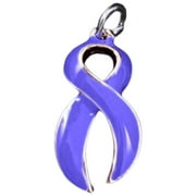 THE AWARENESS COMPANY Bulk Periwinkle Ribbon Awareness Charms (25 Charms)