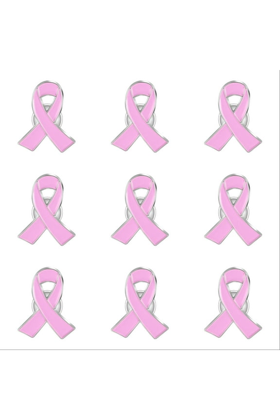 Bulk Pink Ribbon Pins for Cancer Awareness, Lapel Pin Badges Brooches for Charity Events, Fundraising, Support Groups, Doctors Nurses, Survivors, and Promotional Gift Giving