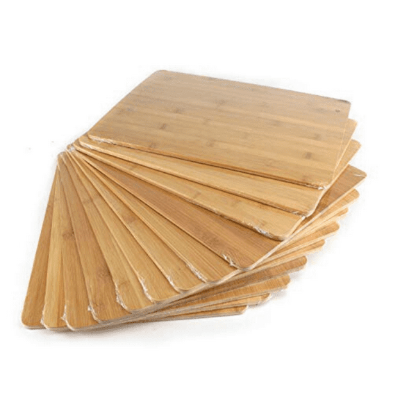 Bulk Plain Bamboo Cutting Board without Handle (Set of 12) | For Customized, Personalized Engraving Purpose | Wholesale Premium Bamboo Board (Rectangular 15" X 11")