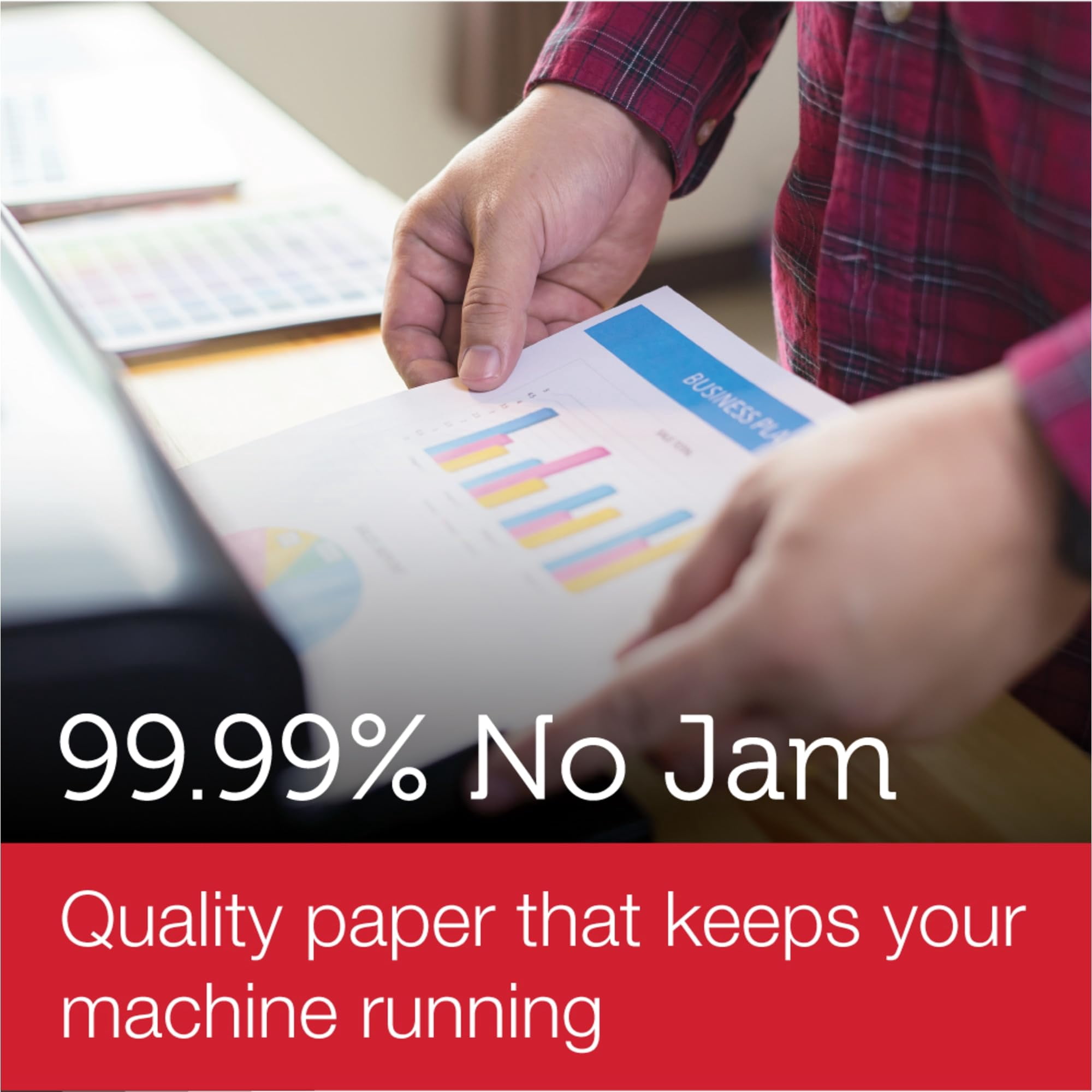Bulk Printer Paper 10 Reams Case, 96 Bright Smooth Surface, Works with Inkjet Laser Fax Machines, ColorLok Enhanced, White
