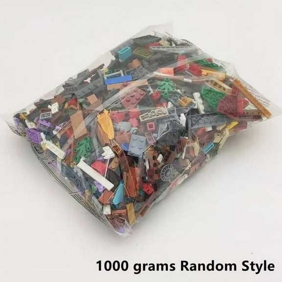 Bulk Random Building Block Parts Pack, DIY Creative City Construction Bricks with Mini Figures for Hobby Assembly & Gifting