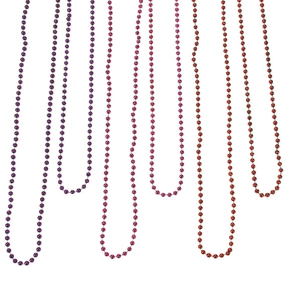 Bulk Red, Purple & Fuchsia Bead Necklace Assortment, Jewelry, Valentine's Day, 144 Pieces