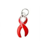 THE AWARENESS COMPANY Bulk Red Ribbon Awareness Charms (25 Charms)