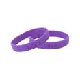 thumbnail image 1 of Bulk Relay for Life, American Cancer Society Purple Silicone Bracelets (25 Bracelets), 1 of 5