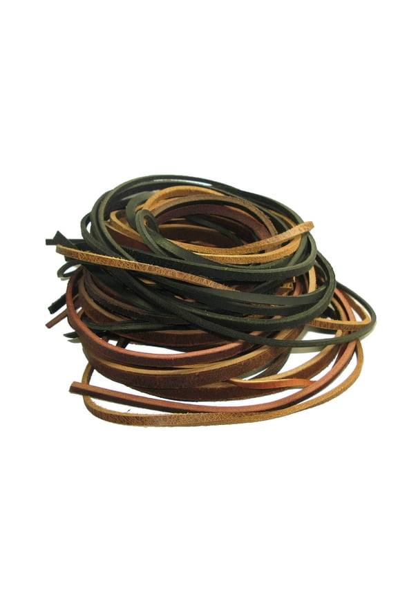 Bulk Remnant Belt Grade Leather Strips (Blacks/Browns)