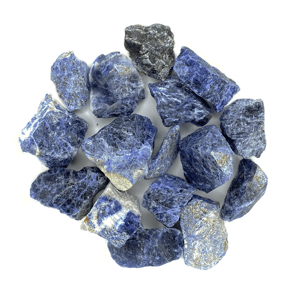 Bulk Rough Stone - Large - Blue Sodalite from Brazil Weight: 1 LB