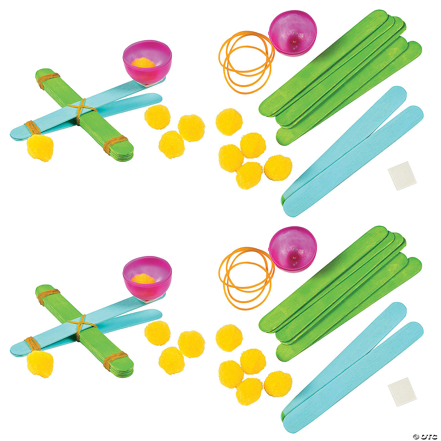 Bulk STEM DIY Catapult Activity Learning Challenge Craft Kit - Makes 48 ...