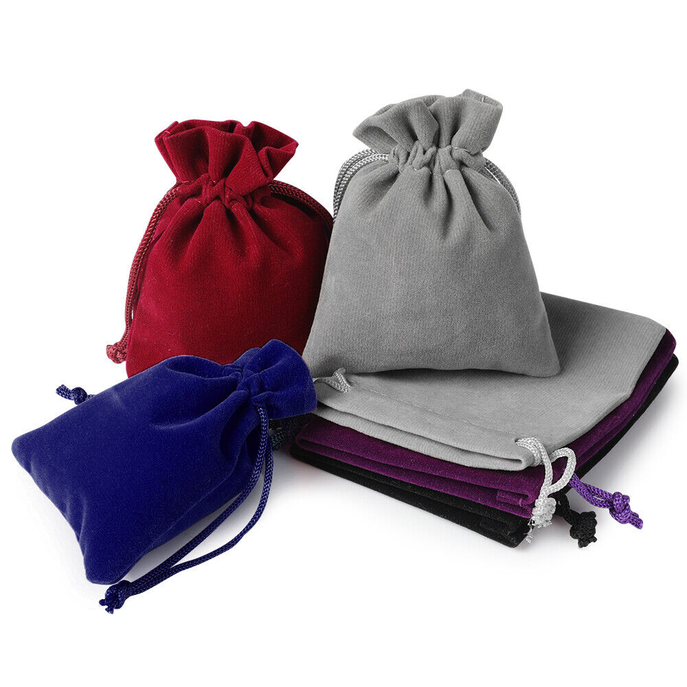Bulk Sale Velvet Drawstring Bags Velour Pouch Jewelry Baggie Wedding Gift Bag Walmart