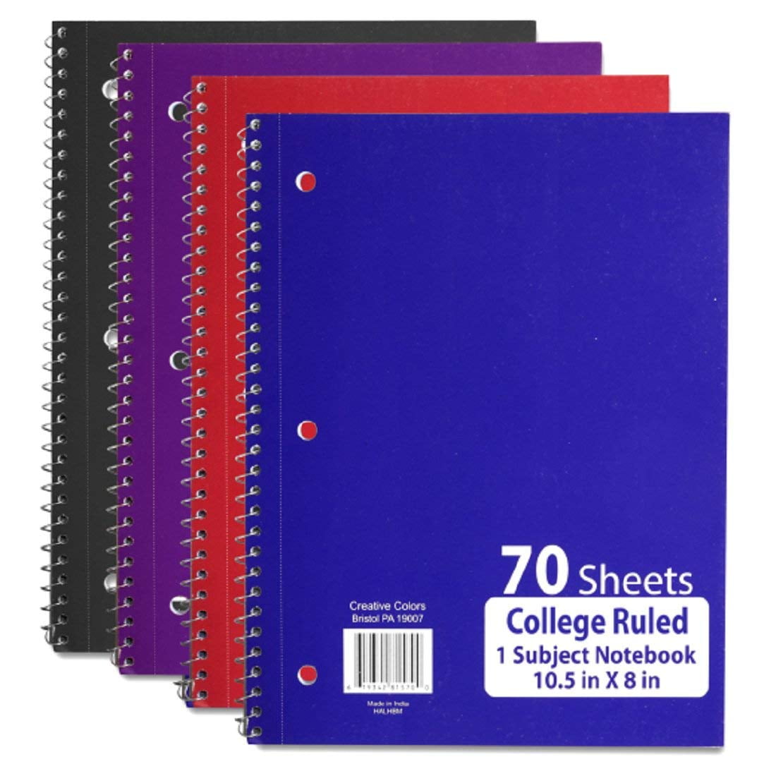 Wholesale Bulk Back to School Notebooks Case Pack of 48, College