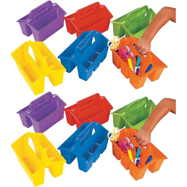 Bulk Set Of 12 Table Caddy Storage Baskets Stack For Easy Storage