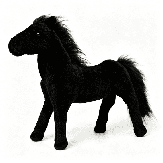 Bulk Simulation Solid Color Horse Plush Toys Stuffed Animal Doll Soft Realistic Horse Toy Kids Birthday Gift Home Decor