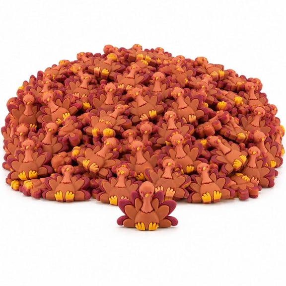 Bulk Sitting Turkey Thanksgiving Figurine Toys 96 pc