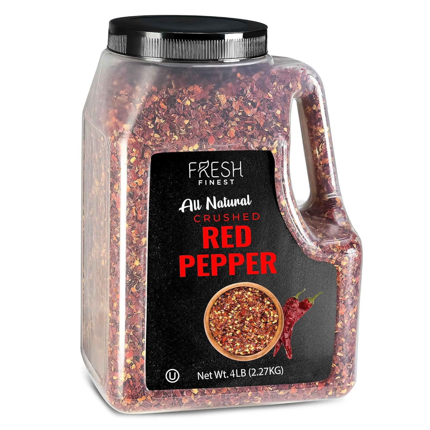 Bulk Spices Commercial and Home Cooking 4LB Crushed Red Pepper - Chili Pepper Flakes, Red Peppers Spice Best for Pizza, Flatbreads, Beef, and More - 4 LB