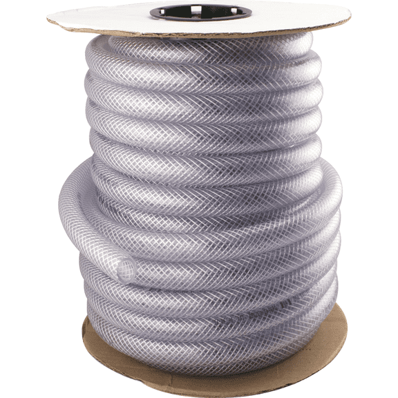 Bulk Storage - Bulk Spool T12 Clear Braided PVC Tubing - Pack of 12 Home & Garage Storage, Stackable Design