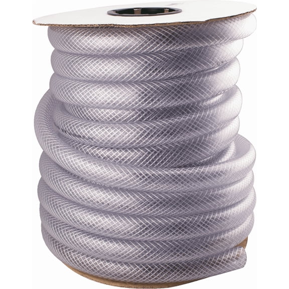 Bulk Storage - Bulk Spool T12 Clear Braided PVC Tubing - Pack of 12 Home & Garage Storage, Stackable Design