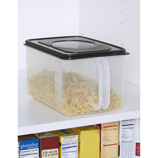 Bulk Storage Handled Bin for Food Storage - Black