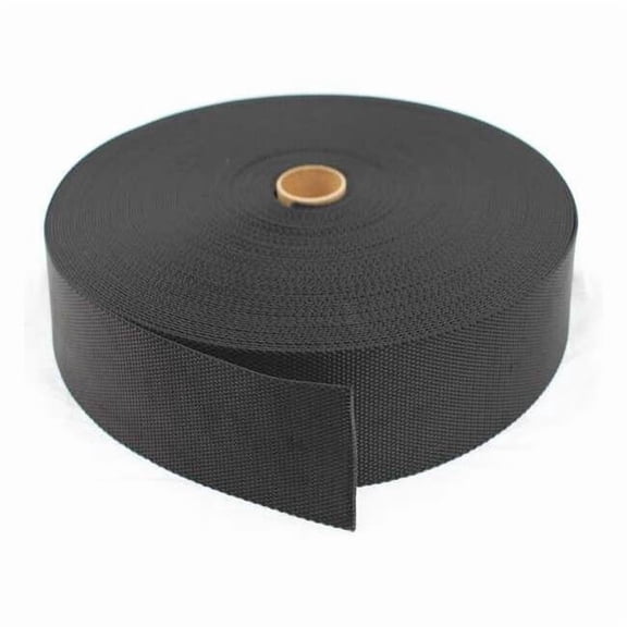 Bulk-Strap Webbing,Nylon,2" W,Black N02150BK