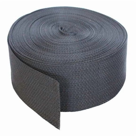 Bulk-Strap Webbing,Polypropylene,2" W,Black P02102BK