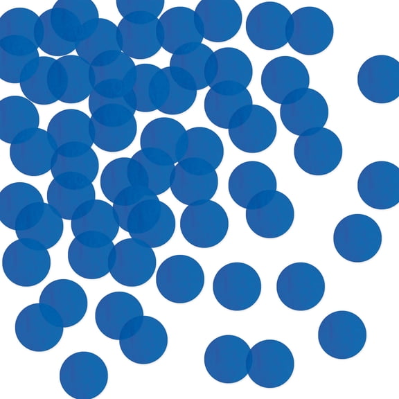 Bulk Blue Tissue Confetti, 1" circles, (8.8 Oz/Pkg)