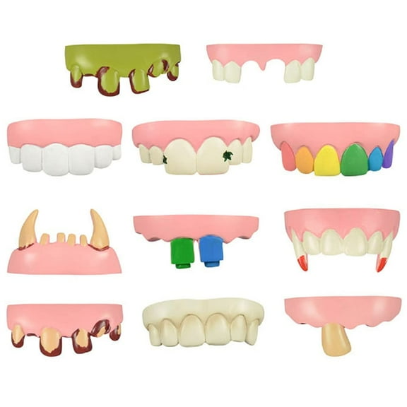 Bulk Toys - Fake Teeth - 100 Pcs Funny Teeth - Halloween Fake Teeth for Party Favors for Kids Easter Egg Fillers Goodie Bag Supplies Pinata Stuffers - Bulk Gifts for Kids