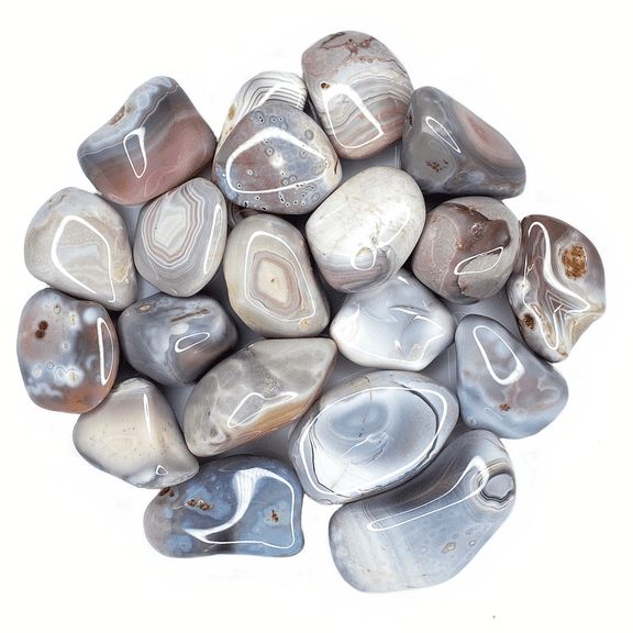 Bulk Tumbled Stone - Large - Green Agate from South Africa Weight: 1 LB