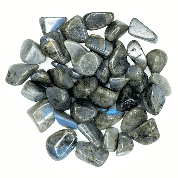 Bulk Tumbled Stone - Large - Rainbow Labradorite from Madagascar Weight: 3 LB