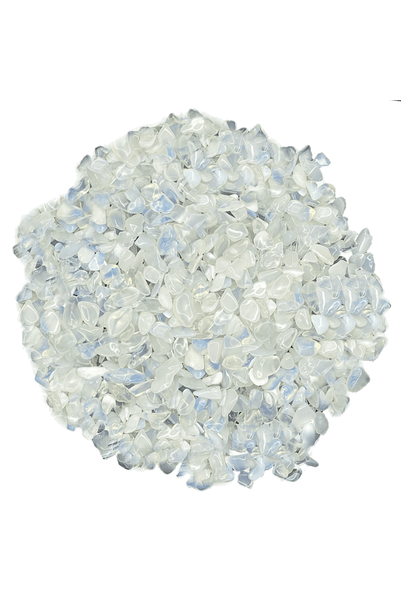 Bulk Tumbled Stone - Small - White Artificial Opal from China Weight: 3 LB