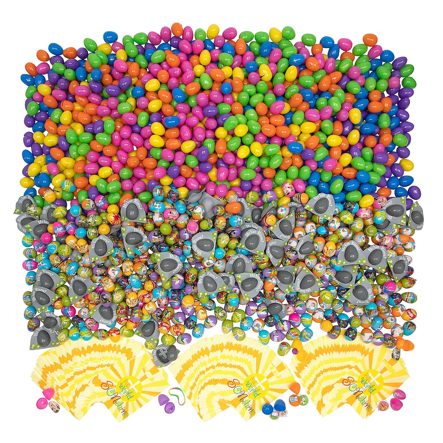 Bulk Value Religious Easter Egg Hunt for 200, Party Supplies, Easter, 2208 Pieces