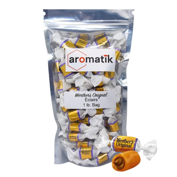 Bulk Werthers Original Hard Candy | Bulk Candy Individually wrapped | Werthers Caramel Candy | 1 lb Individual Flavor Bag | Ships in an Aromatik Resealable Pouch (clairs - LIMITED)