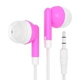 thumbnail image 1 of Bulk Wholesale Lot Kids Earbuds Headphones Earphones for Schools, Libraries, Hospitals, Gifts Individually Bagged (20 Pack, Pink), 1 of 1