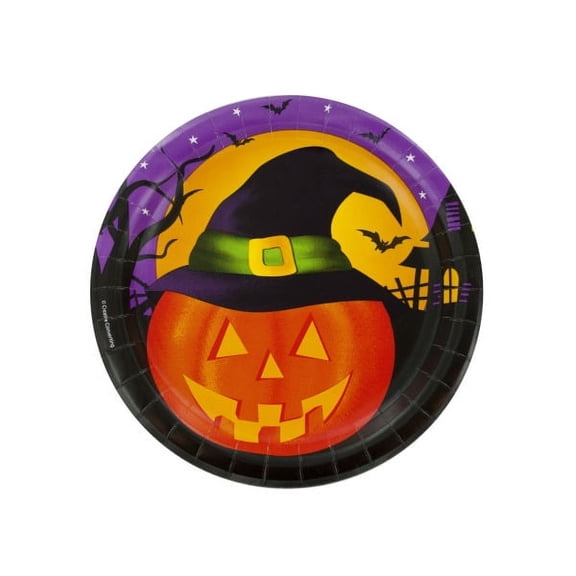 Bulk buys Pumpkin Haunt Halloween Party Plates