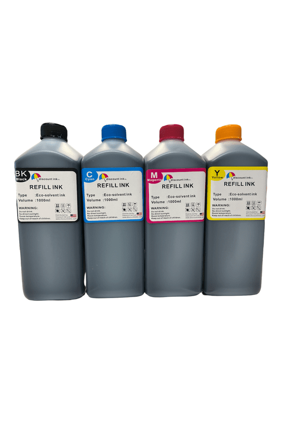 Bulk liters eco solvent ink Roland Mimaki Mutoh Printers Epson dx5 dx7 printers 4000ml
