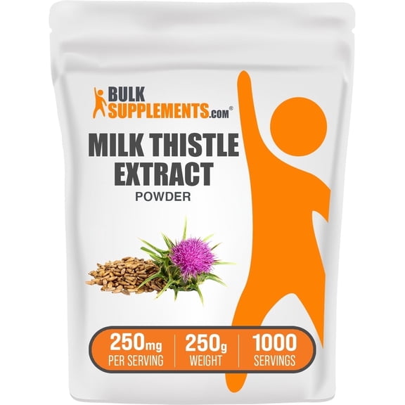 BulkSupplement Milk Thistle Extract Powder - Liver Support - Milk Thistle Supplement (250g - 8.8 oz)