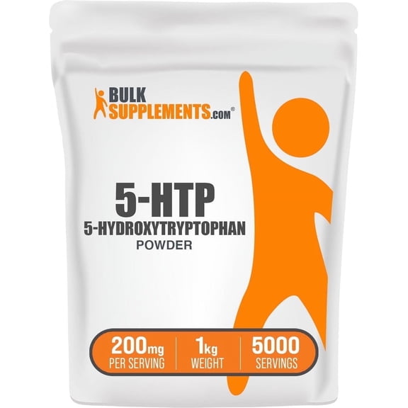 BulkSupplements 5-HTP Powder - 5-Hydroxytryptophan, Dietary Supplement - 1kg (2.2 lbs)