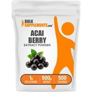 BulkSupplements Acai Berry Extract Powder - 1g per Serving - 500 Grams (1.1 lbs) - 500 Servings
