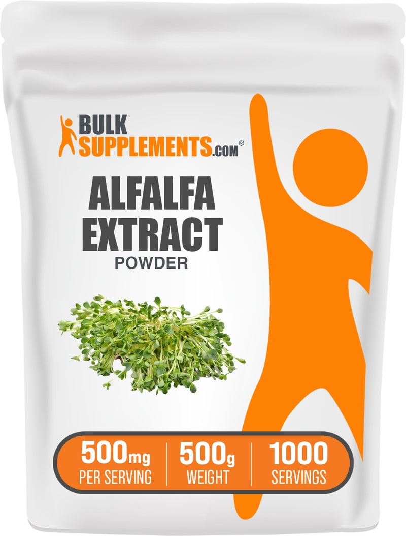 BulkSupplements Alfalfa Extract Powder - 500mg per Serving - 500 Grams ...