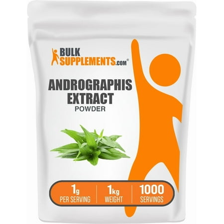 BulkSupplements Andrographis Extract Powder - 1g per Serving - 1 Kilogram (2.2 lbs)
