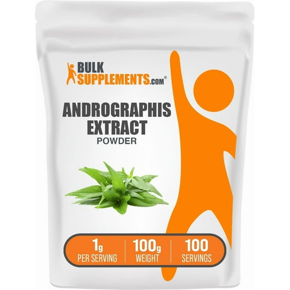 BulkSupplements Andrographis Extract Powder - 1g per Serving - 100 Grams (3.5 oz)