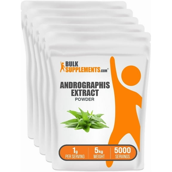 BulkSupplements Andrographis Extract Powder - 1g per Serving - 5 Kilograms (11 lbs)