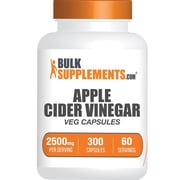 BulkSupplements Apple Cider Vinegar Capsules - 2500mg per Serving 300 Capsules - 60 Servings