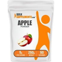 BulkSupplements Apple Powder, Fiber Supplement, Apple Flavor, 250g, 50 Servings