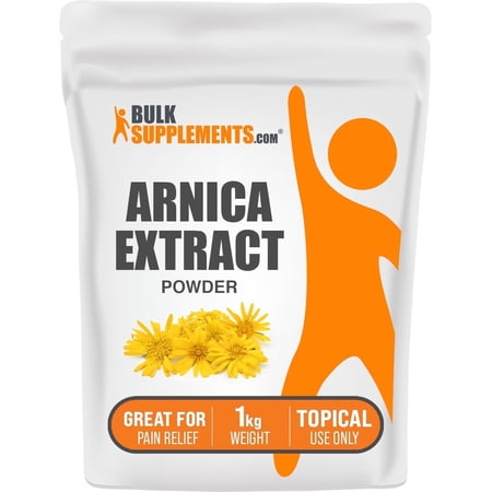BulkSupplements Arnica Extract Powder - Topical, Herbal Supplement - 1 Kilogram (2.2 lbs)