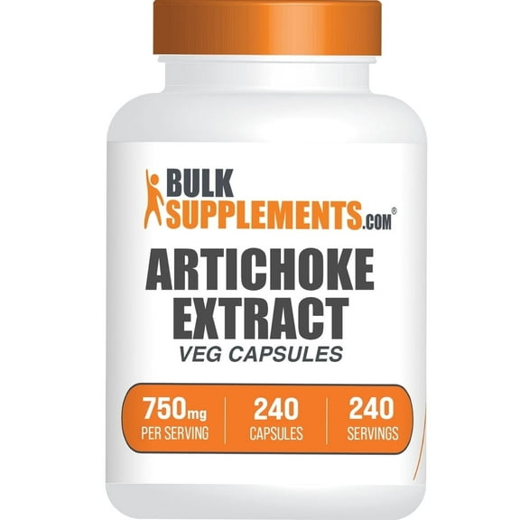 BulkSupplements Artichoke Extract Capsules - 750mg per Serving (240 Capsules)