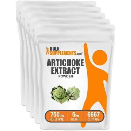 BulkSupplements Artichoke Extract Powder - 750mg per Serving - 5 Kilograms (11 lbs)