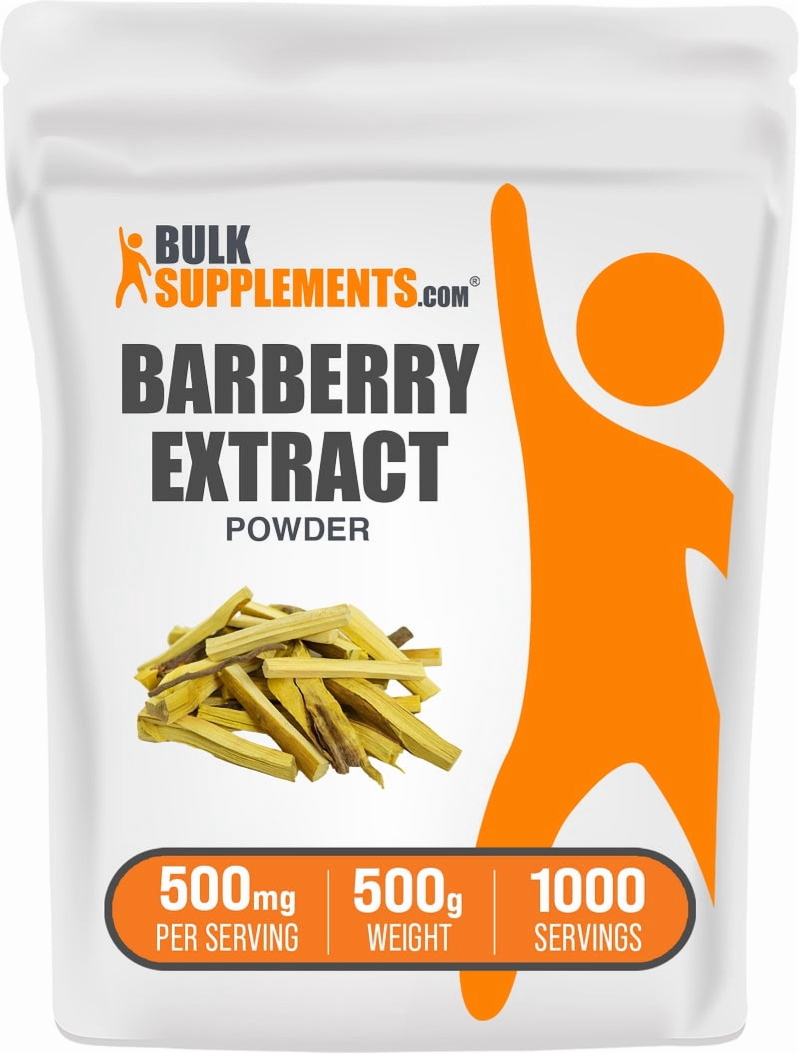 BulkSupplements Barberry Extract Powder - 500mg per Serving - 500 Grams (1.1 lbs) - 1000 Servings